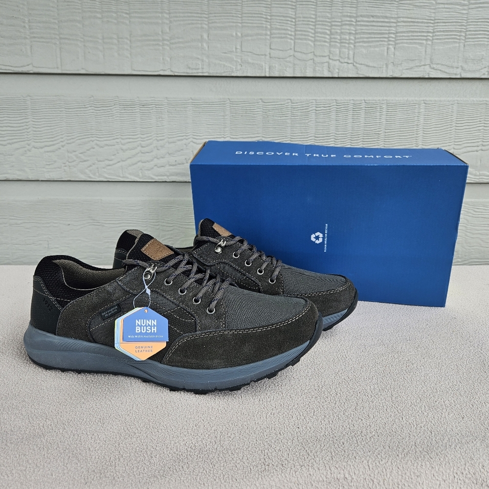 Nunn Bush Excursion LT OX Dark Grey Sneaker Men SZ 12M Bloom Leather
